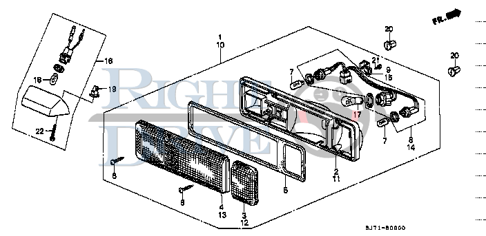 GROMMET, SCREW - #19 - 90661 - Honda Acty HA4