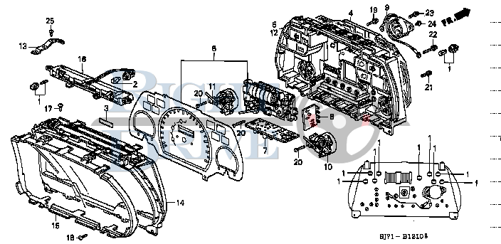 BULB (14V 1.4W) - #2 - 35506 - Honda Acty HA4