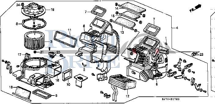 CLAMP, CASE - #1 - 39246 - Honda Acty HA4