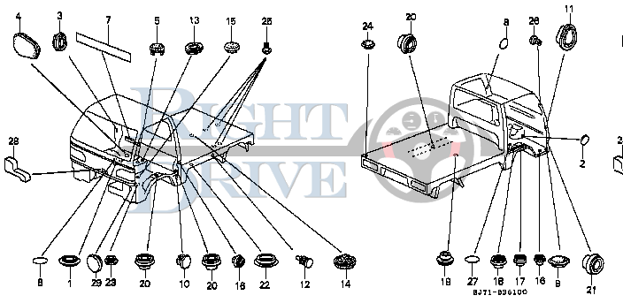 PLUG, DRAIN HOLE (22X26) - #13 - 91606 - Honda Acty HA4