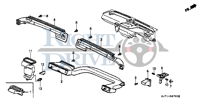 LEVER, VENT VALVE - #6 - 77662 - Honda Acty HA4