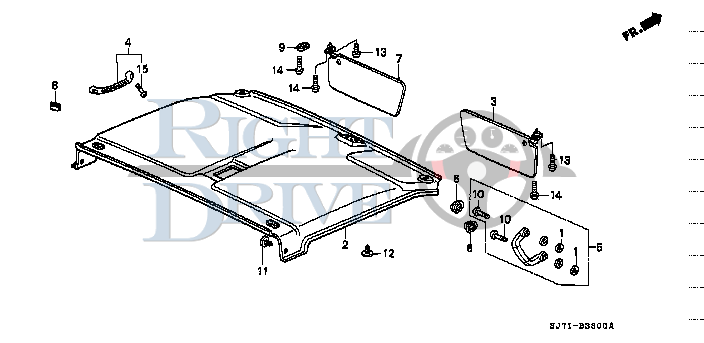 SUN VISOR ASSY.,L. *NH91L* - #7 - 83280 - Honda Acty HA4