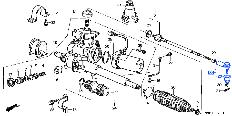 Tie Rod Outer - HA7 Honda Acty