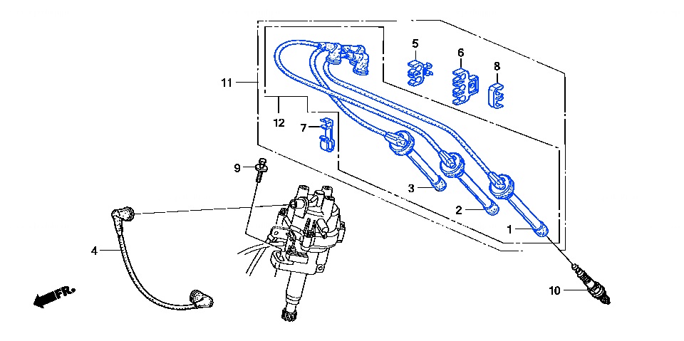 Spark Plug Wire Set - Honda Beat PP1