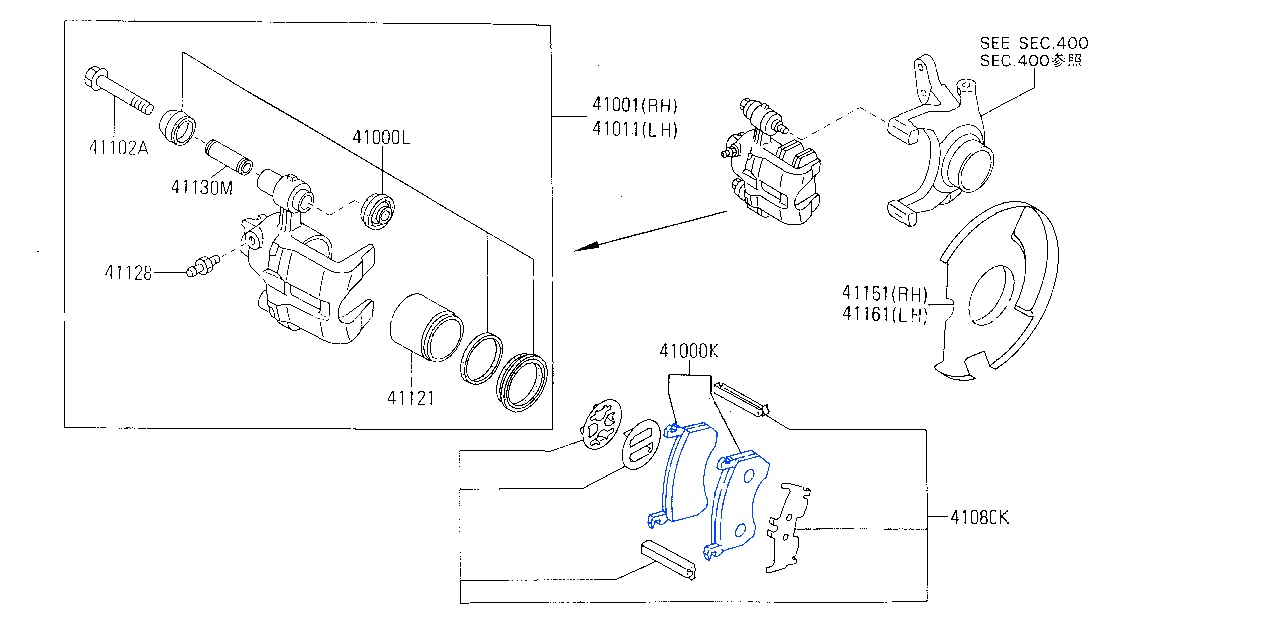 Brake Pad & Rotor Set - Front - Nissan Figaro FK10