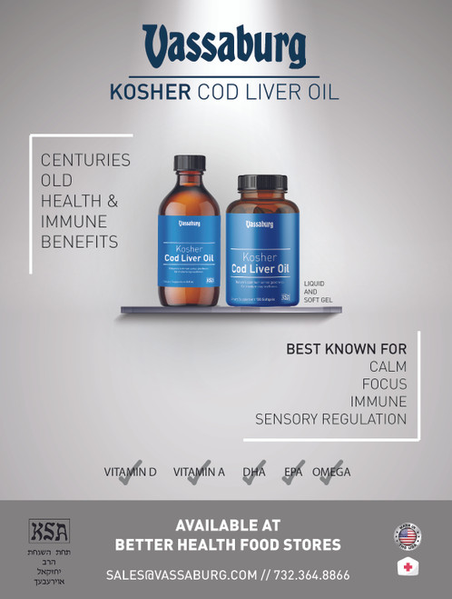 VASSABURG COD LIVER OIL KOSHER 8 OZ