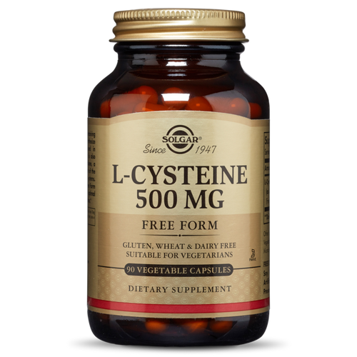 Solgar L-Cysteine 500 mg Vegetable Capsules - 90