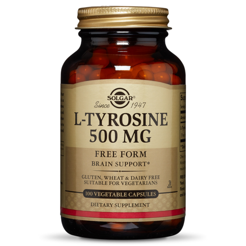 Solgar L-Tyrosine 500 mg Vegetable Capsules - 100