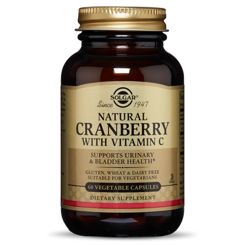 Solgar Natural Cranberry with Vitamin C Vegetable Capsules - 60