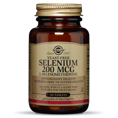 Solgar Yeast-Free Selenium 200 mcg Tablets - 100 Solgar Yeast-Free Selenium 200 mcg Tablets - 100