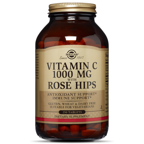 Solgar Vitamin C 1000 mg with Rose Hips Tablets - 250