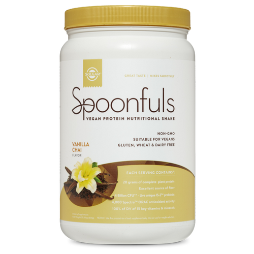Solgar Solgar® Spoonfuls Vegan Protein Powder- Vanilla Chai - 20.24 oz Solgar Solgar® Spoonfuls Vegan Protein Powder- Vanilla Chai - 20.24 oz