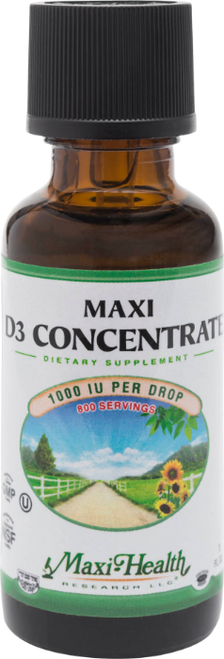 Maxi Health Maxi D3 Concentrate - 1 Fl. Oz. Liquid Maxi Health Maxi D3 Concentrate - 1 Fl. Oz. Liquid
