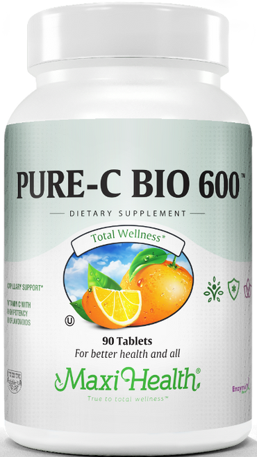 Maxi Health Pure C Bio 600 - 90 Tabs Maxi Health Pure C Bio 600 - 90 Tabs