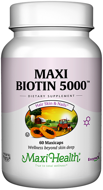 Maxi Health Maxi Biotin 5000 - 60 Caps Maxi Health Maxi Biotin 5000 - 60 Caps