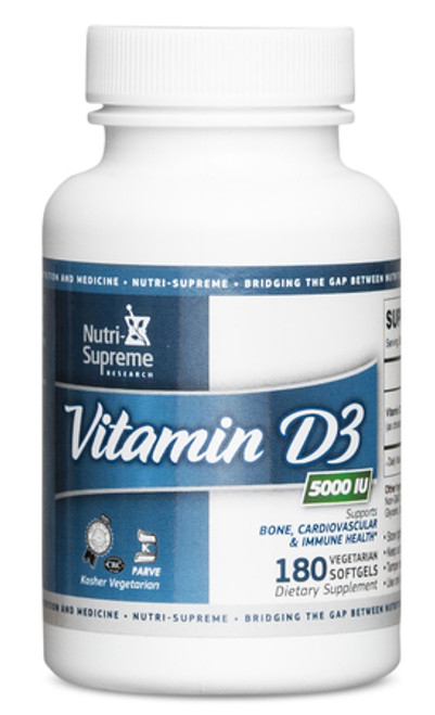 Nutri-Supreme D3 5000 IU- 180 softgels