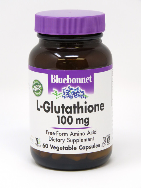 Bluebonnet L-Glutathione 100 mg - 60 Vegetarian Capsules