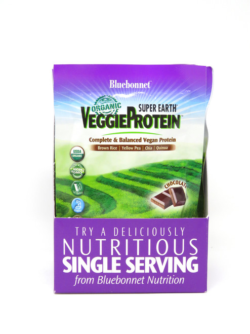 Bluebonnet Super Earth® Organic Veggieprotein Powder Chocolate Flavor - Single Packet Single Packet