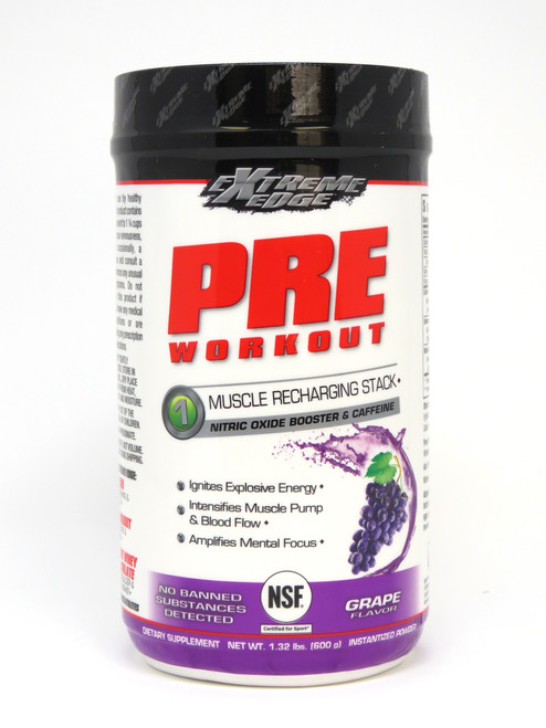 Bluebonnet Extreme Edge® Pre Workout Grape Flavor - 1.32 Lbs Powder