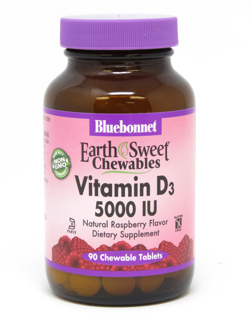 Bluebonnet Earthsweet® Chewables Vitamin D3 5000 Iu - 90 Tablets
