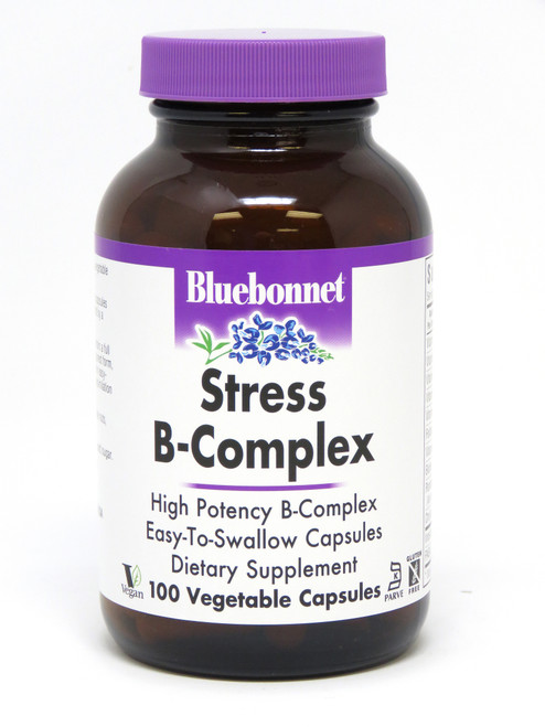 Bluebonnet Stress B-Complex - 100 Vegetarian Capsules