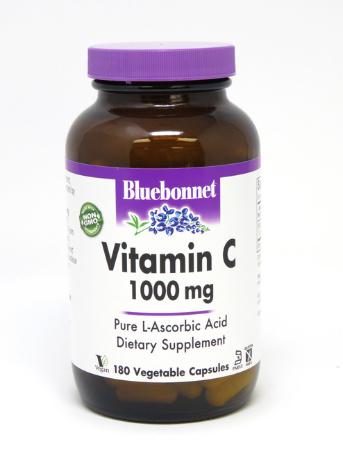Bluebonnet Vitamin C 1000 mg - 180 Vegetarian Capsules