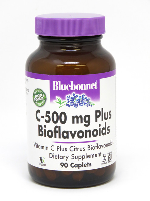 Bluebonnet C-500 mg Plus Bioflavonoids - 90 Caplets