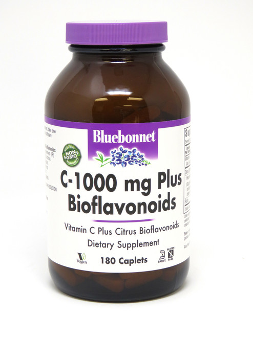 Bluebonnet C-1000 mg Plus Bioflavonoids - 180 Caplets
