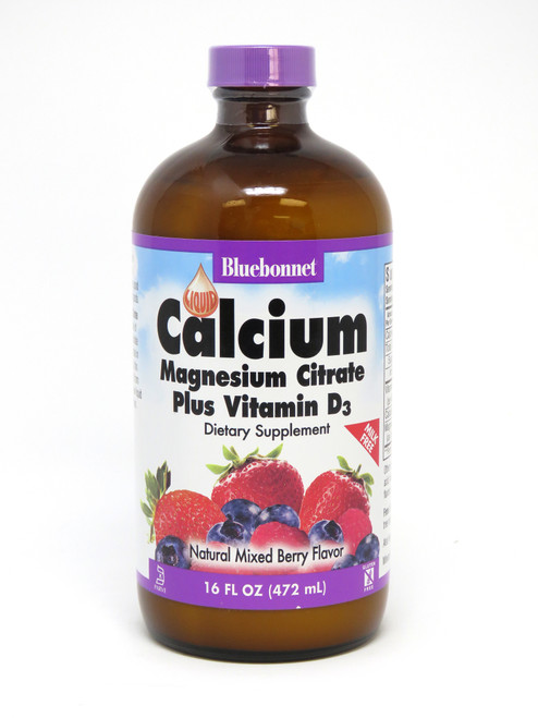 Bluebonnet Liquid Calcium Magnesium Citrate Mixed Berry Flavor - 16 Fl Oz Liquid Bluebonnet Liquid Calcium Magnesium Citrate Mixed Berry Flavor - 16 Fl Oz Liquid