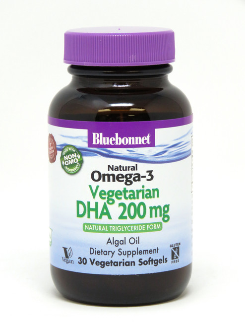 Bluebonnet Natural Omega-3 Vegetarian Dha 200 Mg - 30 Veg. Softgels