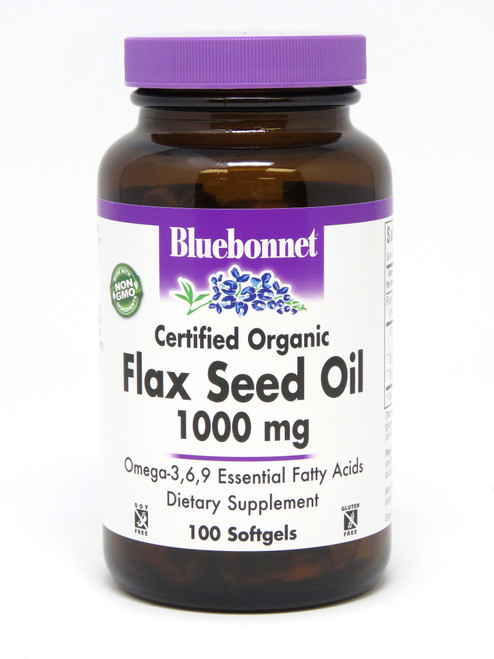 Bluebonnet Flax Seed Oil 1000 Mg - 100 Softgels