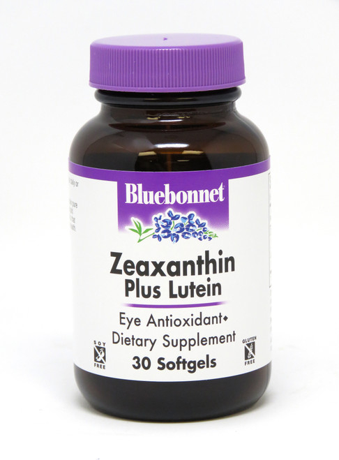 Bluebonnet Zeaxanthin Plus Lutein - 30 Softgels