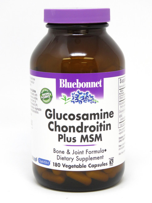 Bluebonnet Glucosamine Chondroitin Plus Msm - 180 Vegetarian Capsules