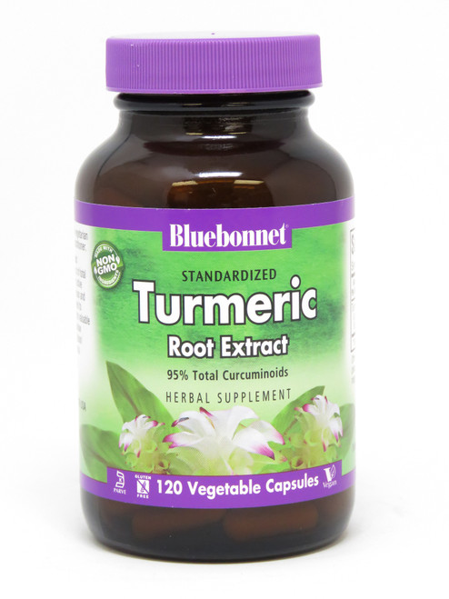 Bluebonnet Turmeric Root Extract  - 120 Vegetarian Capsules