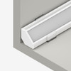 Straight Corner Channel 11.3x11.3mm, White, 2 Metre Length