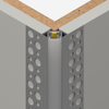 Plaster-In Recessed Outer Corner LED Aluminium Channel, 2 Metre Length