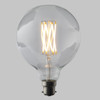 G125 6W Large Globe Dimmable LED Filament Bulb in Bayonet Cap (B22)