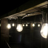 Weatherproof LED Festoon Lighting | 10 Metres Long, 20 Bulb, 500mm Spacing in Black