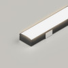 Standard Aluminium Channel 17x8mm in Black - 3 Metre Length