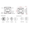 Mains Powered CCT Wall Plate + 5-in-1 Receiver Bundle - 4 Zone