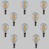 Pack of 10 Golf Ball G45 LED Filament Lamps - E14 - 400lm - 2700K - EasyDim