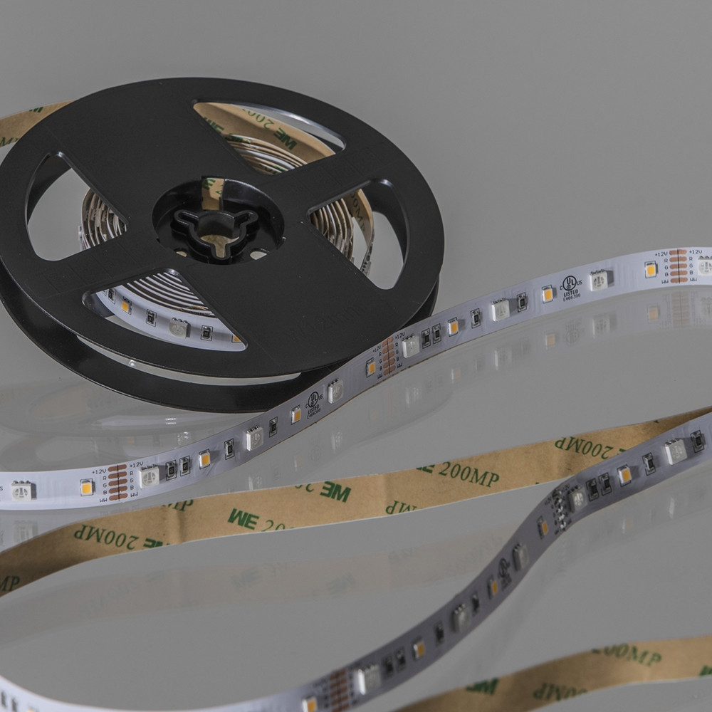 12v value series led tape rgb warm white colour changing 60 leds p m ip20 5m reel