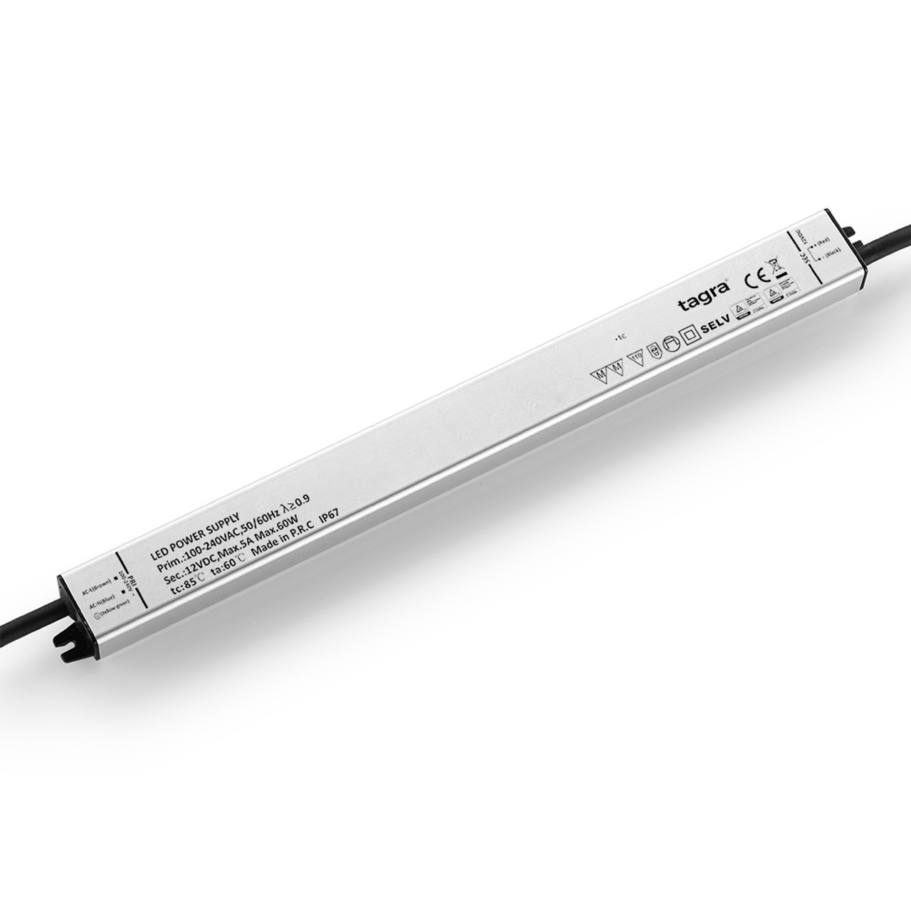 Tagra® Slimline Professional 12V LED Driver 60W