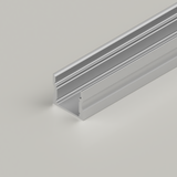 Extra Deep Aluminium Channel 17.1x14.5mm, Silver, 3 Metre Length