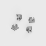 Set of 4 End Caps for Micro Surface Mounted 7.8x9mm Aluminium Profile