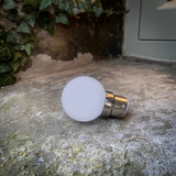 G45 Golf Ball Shape Shatterproof Festoon Lamp, Cool White 6000K, B22