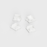 Set of 4 End Caps for Extra Deep V1 Channel, White