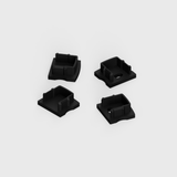Set of 4 End Caps for Extra Deep V1 Channel, Black