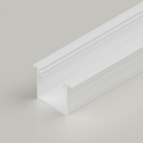 Recessed Connectable Aluminium Channel 23x20m, White, 2 Metres