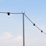 2-Pack of 2.4 Metre Tall Outdoor Festoon Poles